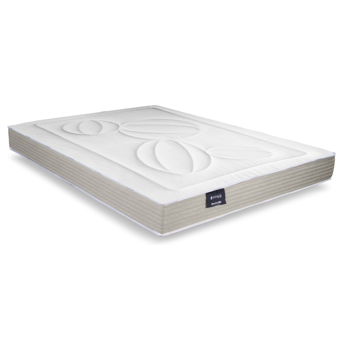 Matelas en latex naturel confort ferme Hortense 2 couleur unique, DUNLOPILLO