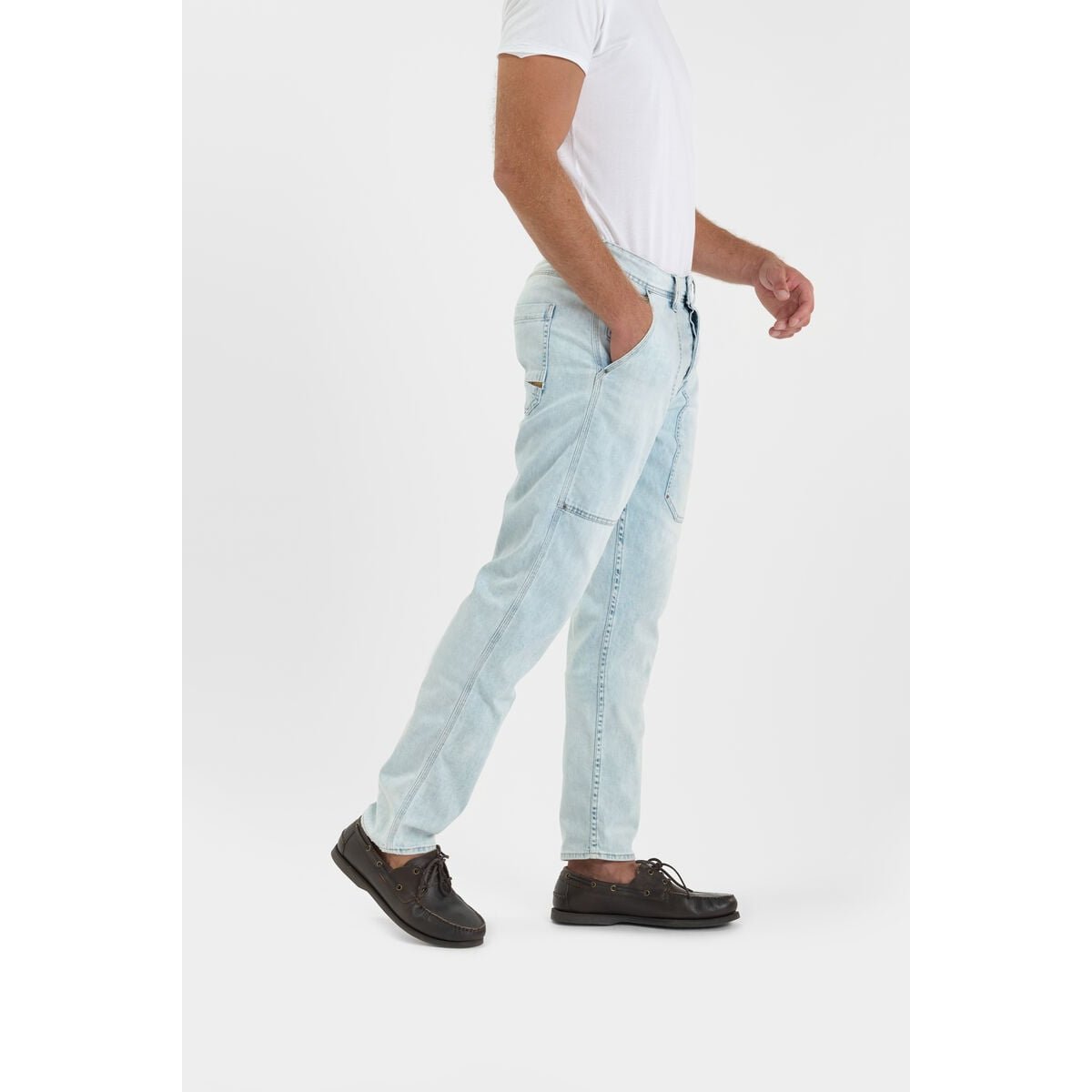 Jeans droite loose , longueur 34 blue, LE TEMPS DES CERISES