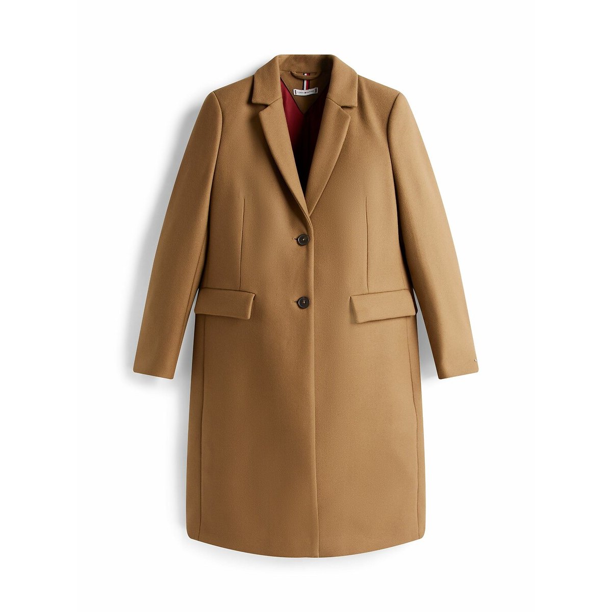 Long Buttoned Coat brown, TOMMY HILFIGER