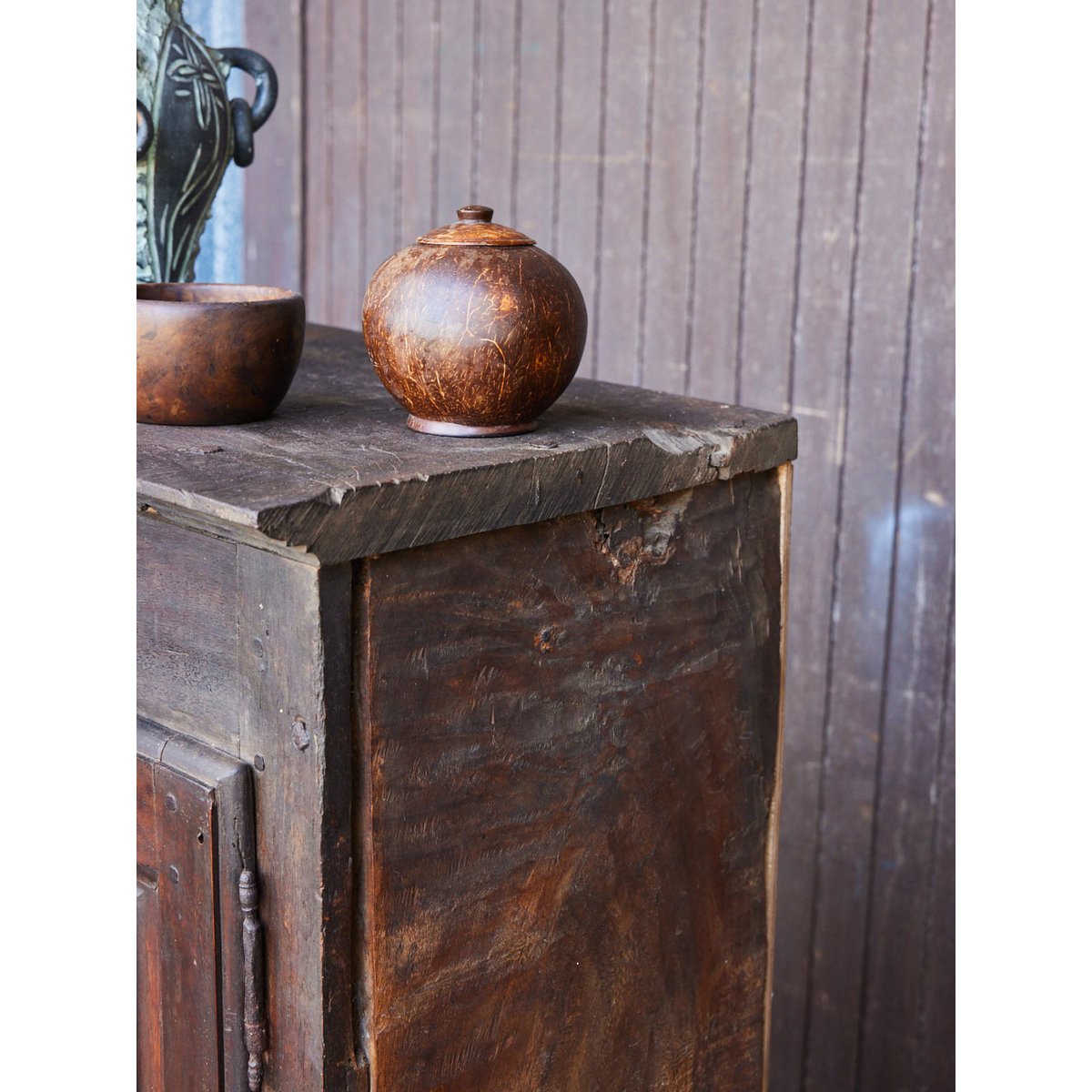 Commode ancienne en chêne Garance N°680 - Bon état bois foncé, DEBONGOUT