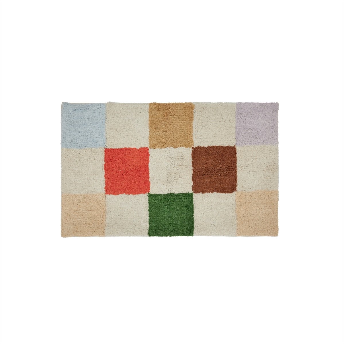 Tapis en coton à motifs d'échecs MINI multi-couleur, OYOY LIVING DESIGN