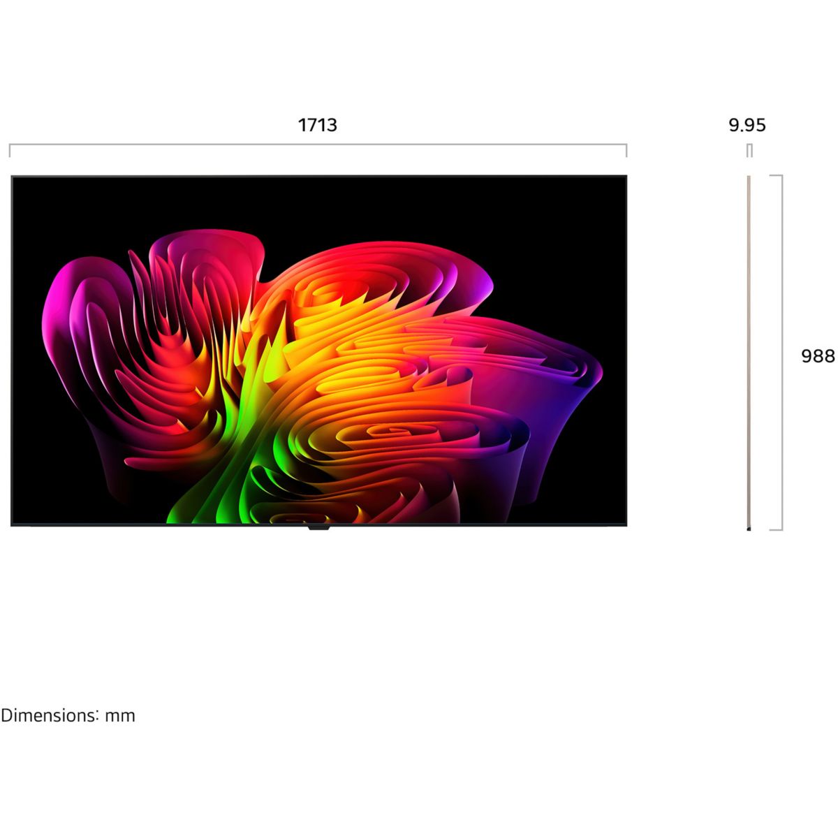 TV OLED 77W6 (2026) 77" (195 cm) 4K Ultra HD - Expérience Cinéma & Gaming, boîtier déporté (câble invisible) couleur unique, LG