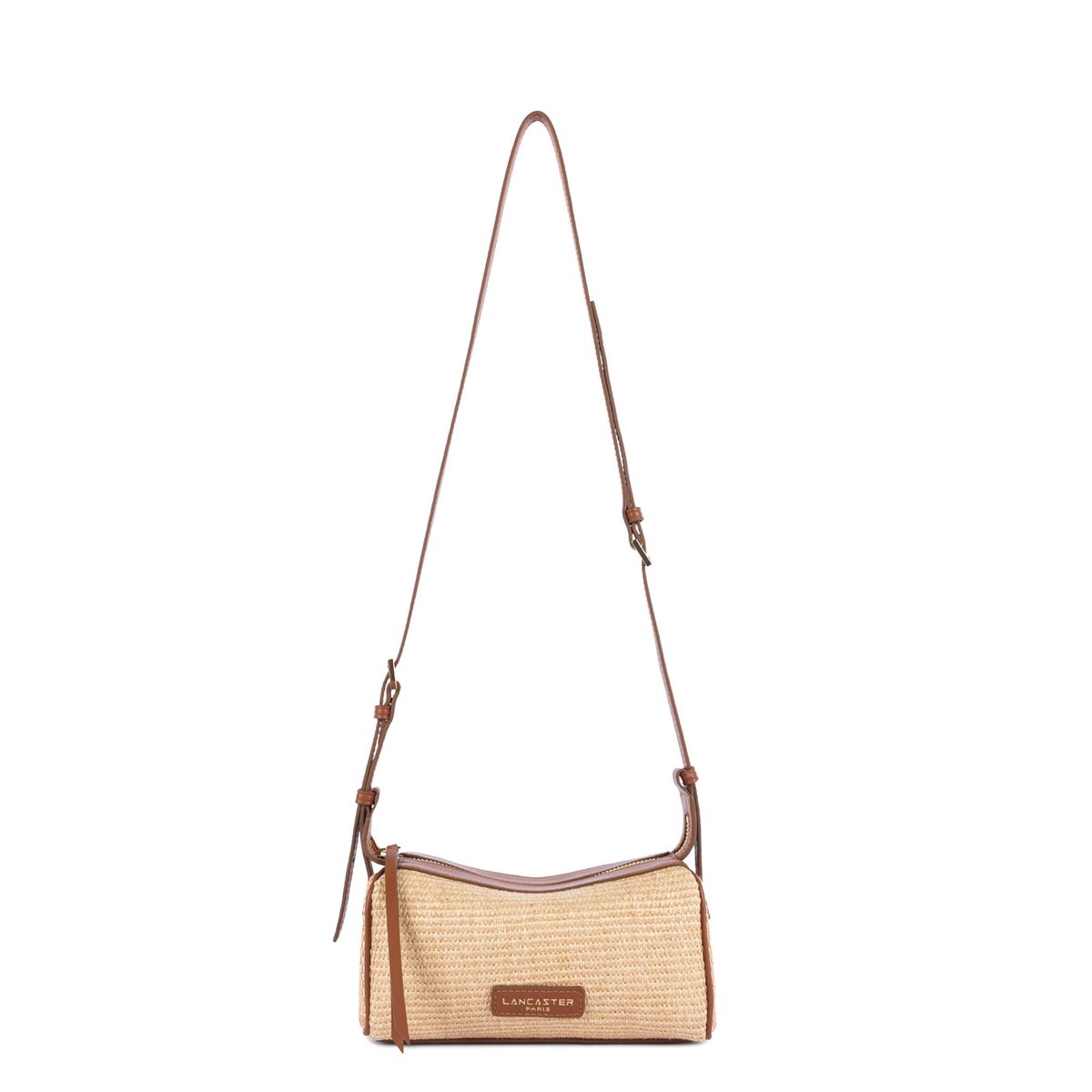 Petit sac rectangle MINI OSIER cognac, LANCASTER