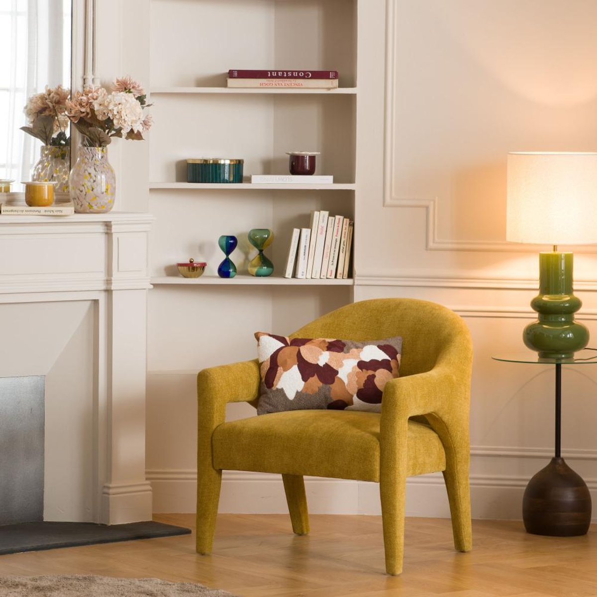 Fauteuil en tissu   Aristid jaune, AMADEUS