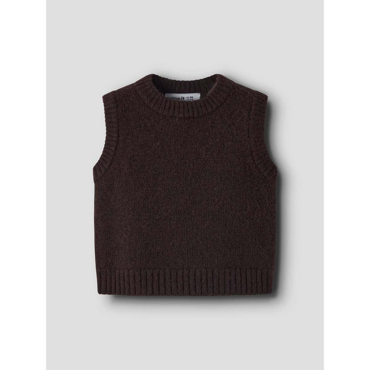 Gilet Tricoté rouge - chocolate plum1, NAME IT