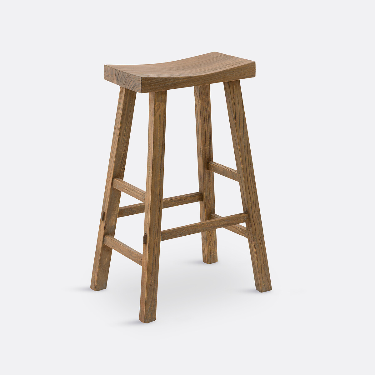 Tabouret de bar en orme massif H75 cm, Asayo naturel, LA REDOUTE INTERIEURS