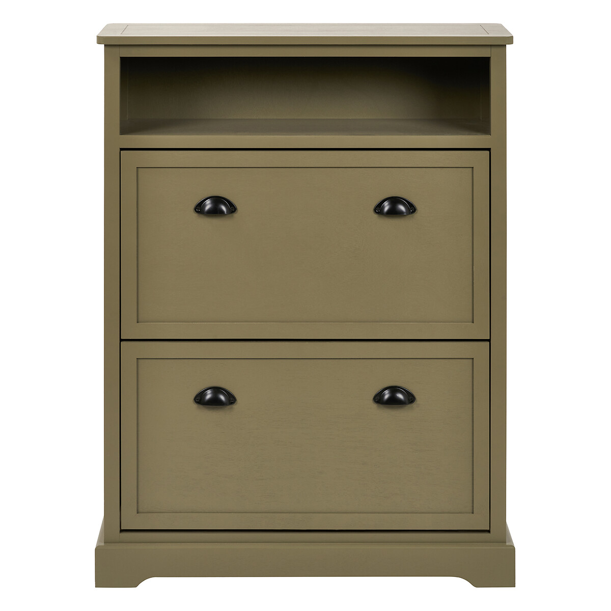 Cotsen Pine Wood Shoe Cabinet olive green, SO'HOME