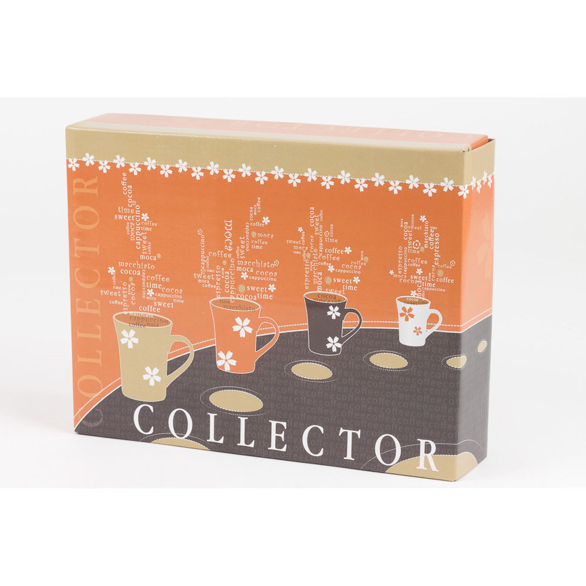 Coffret 6 tasses 15 cl décors assortis-COLLECTOR multicolore, TREND UP