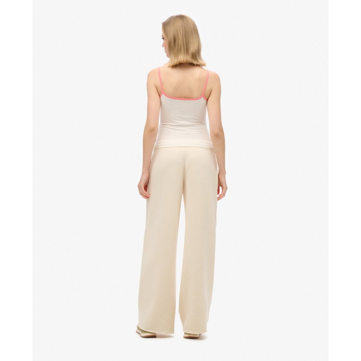 Pantalon de survêtement large délavé grège, SUPERDRY