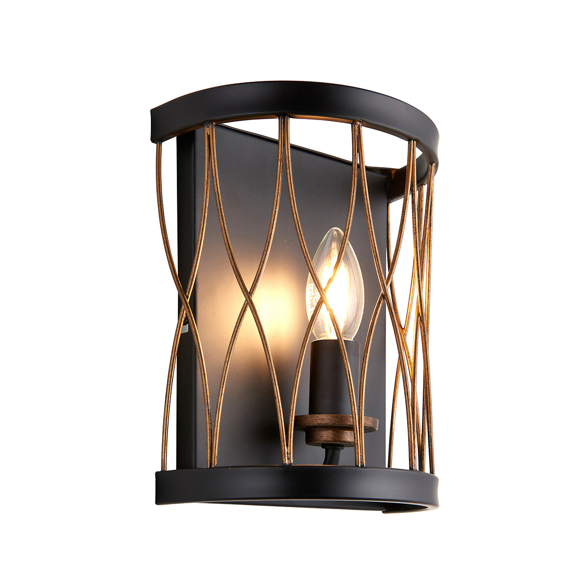 Houston Rustic Wall Light black, SO'HOME