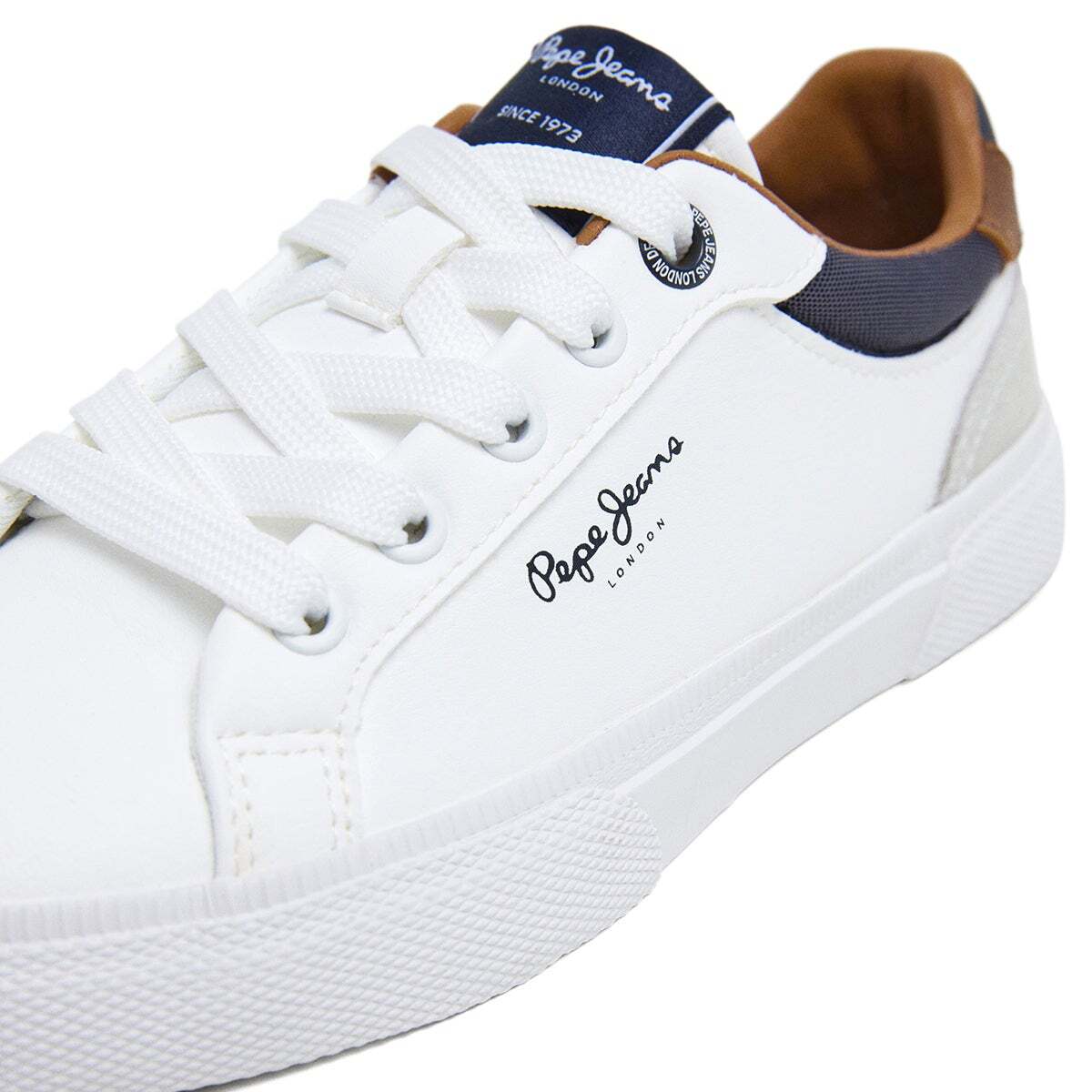 Baskets Kenton Court blanc, PEPE JEANS