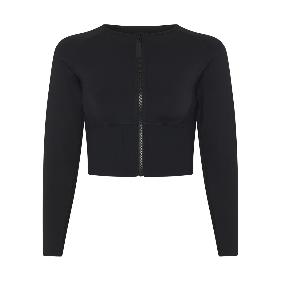 Veste de sport femme Zoe Effet gainant séchage rapide noir profond, BORN