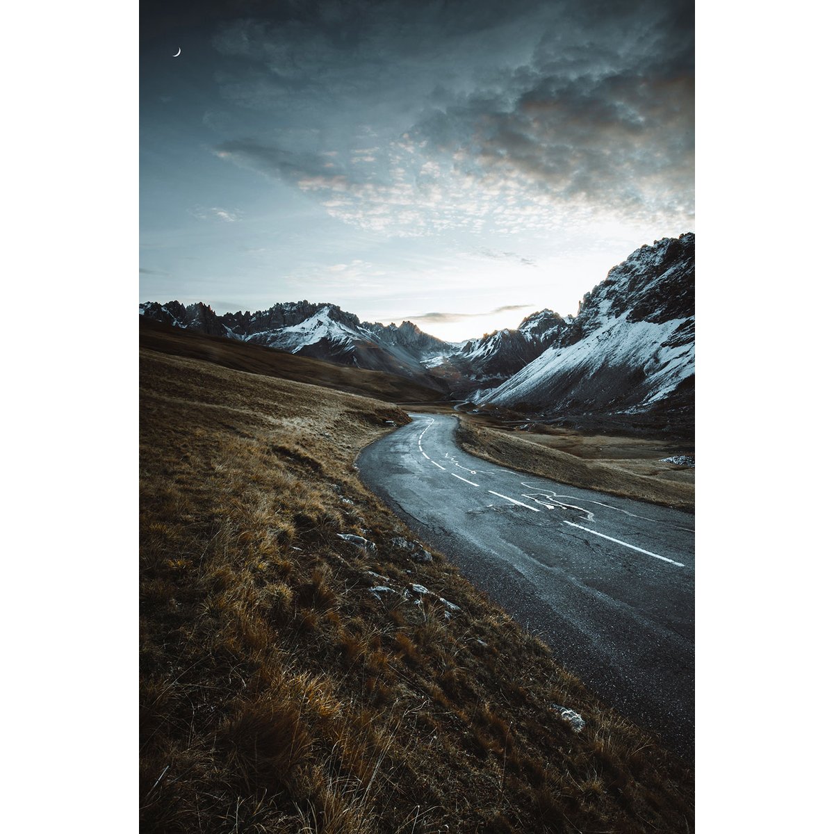 Tableau sur la route du galibier tableau alu dibond, HEXOA