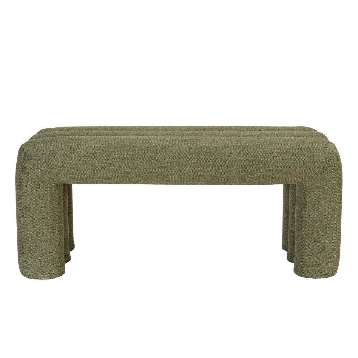 Banc en tissu vert CASTILLE vert, PIER IMPORT
