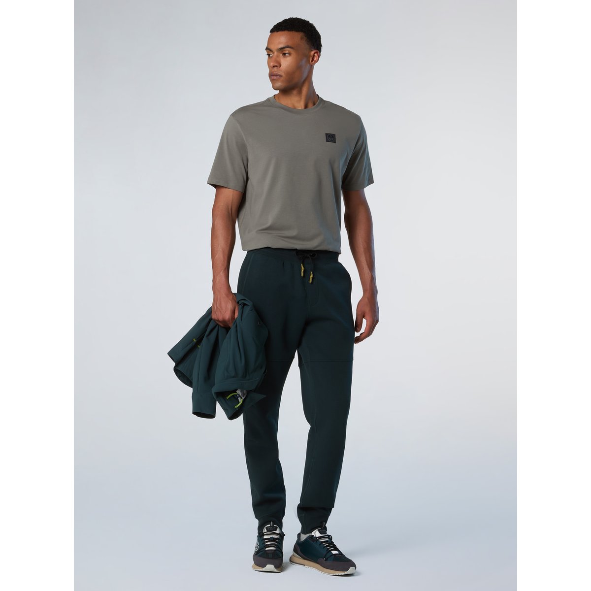 Stretch jersey T-shirt gris cendré, NORTH SAILS