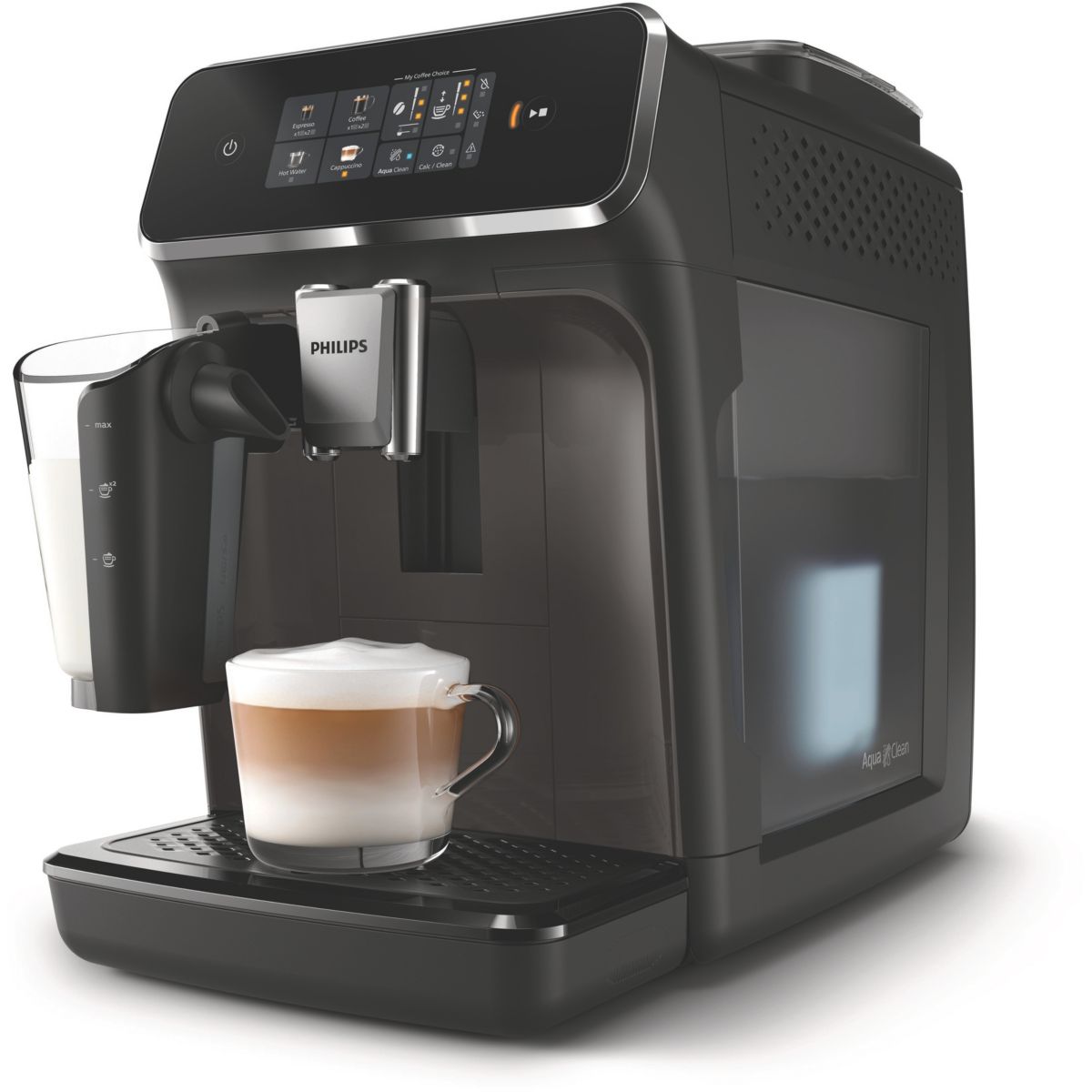 Expresso Broyeur EP2334/10 Machine à café à grain Silent Brew Série 2300 LatteGo couleur unique, PHILIPS