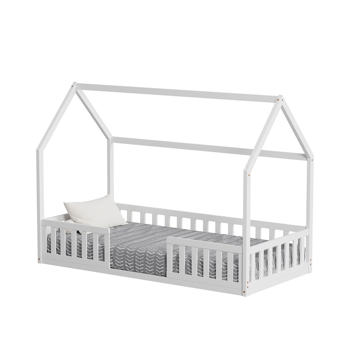 Lit cabane Nid Enchanté - Le lit qui fait rêver blanc, MINEA