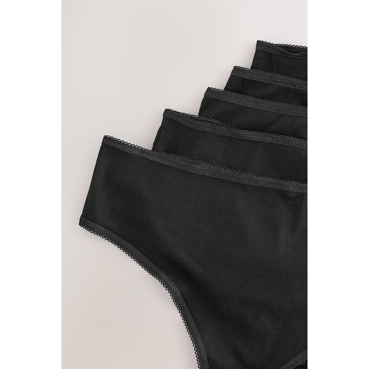 Culotte en coton majoritaire, lot de 5 noir, NEXT