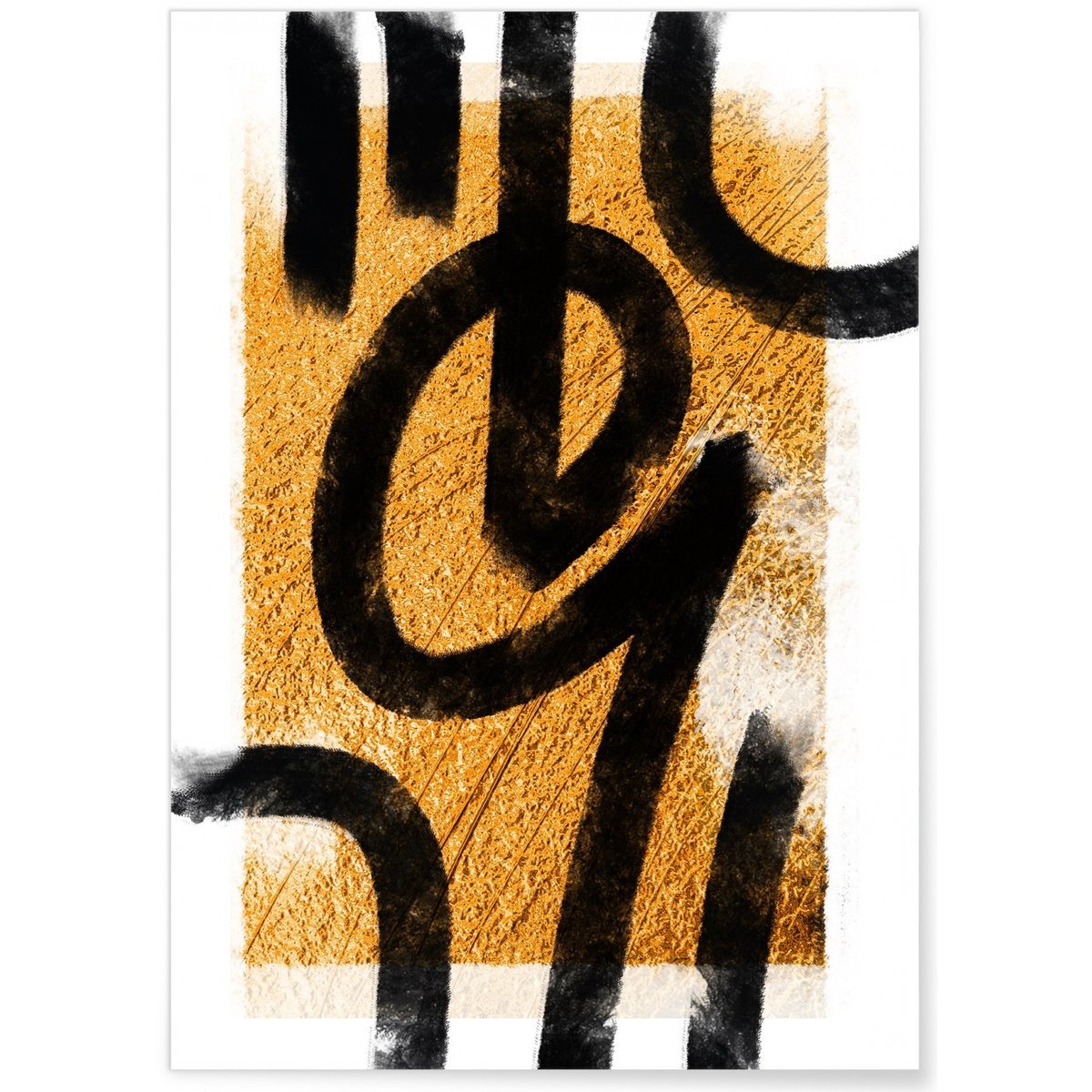 Affiche Abstract Namo 1 blanc, L'AFFICHERIE