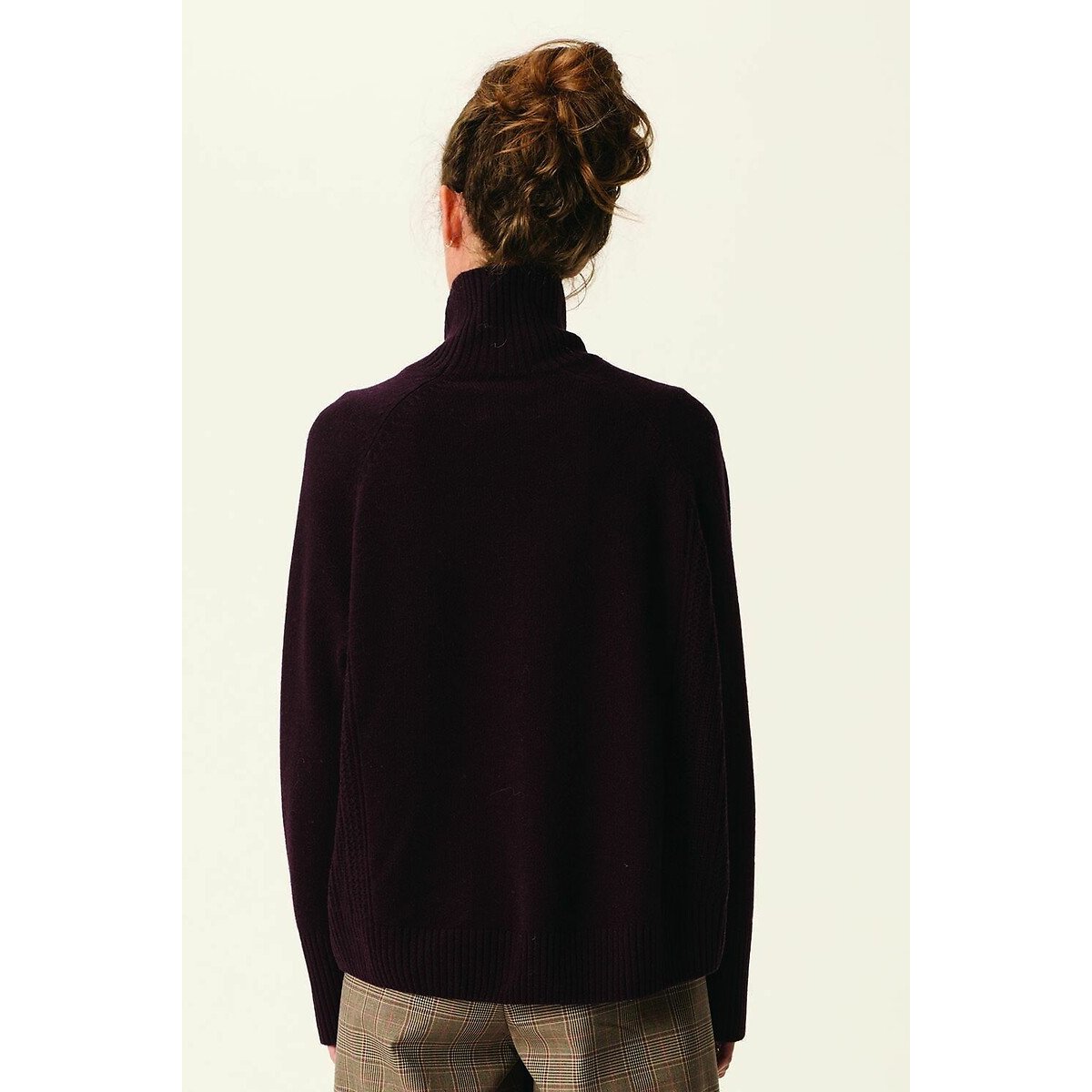 Aramis Wool High Neck Jumper coffee, DES PETITS HAUTS