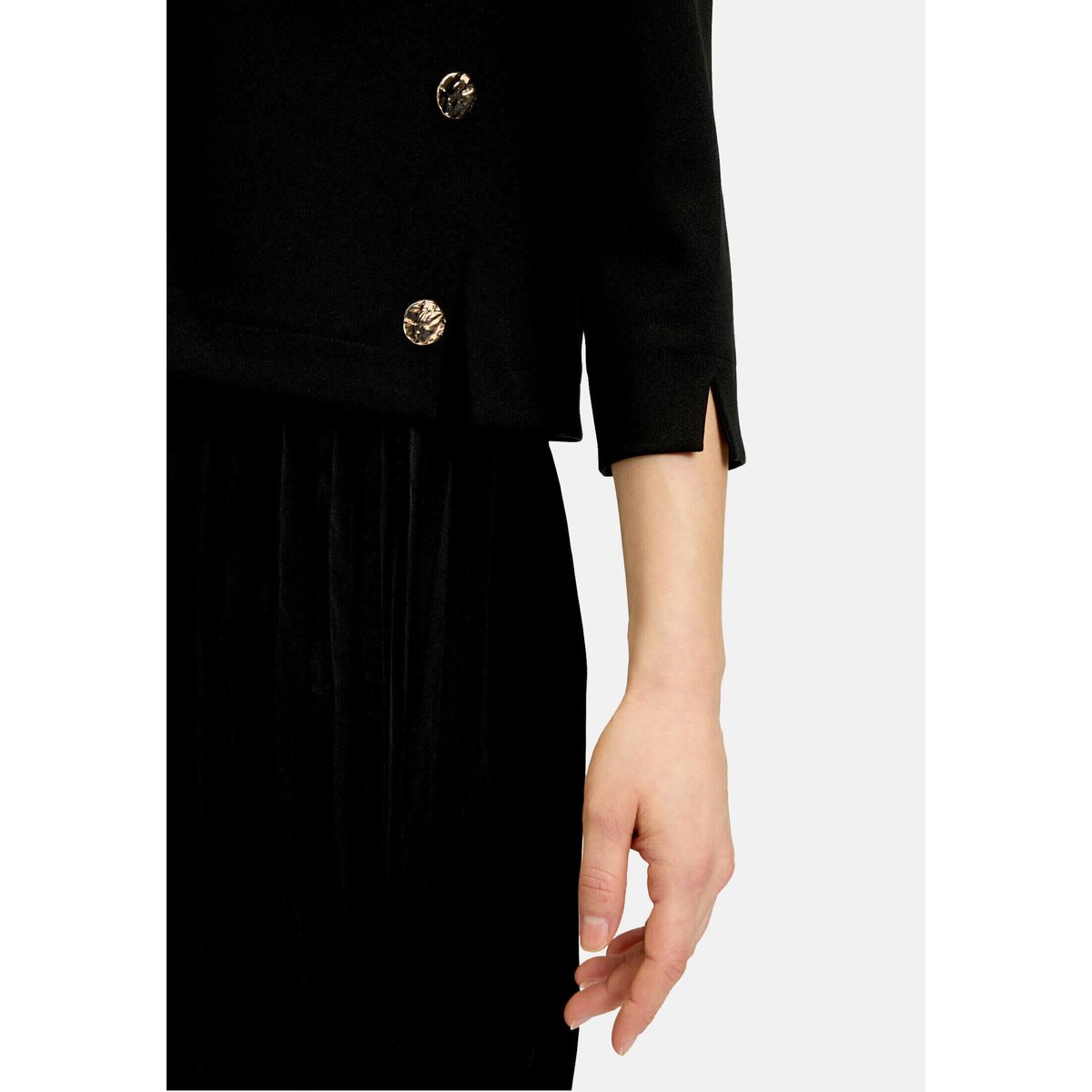 Robe en jersey à plis noir, BETTY BARCLAY
