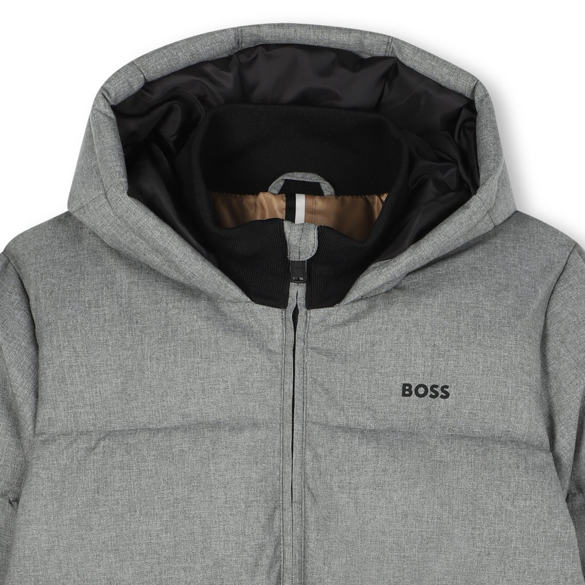 Veste à capuche gris chine, BOSS KIDSWEAR