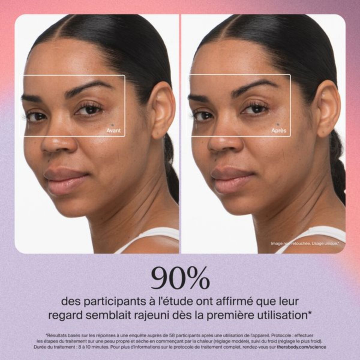 Appareil éclat visage TheraFace anti-cernes indigo couleur unique, THERAGUN