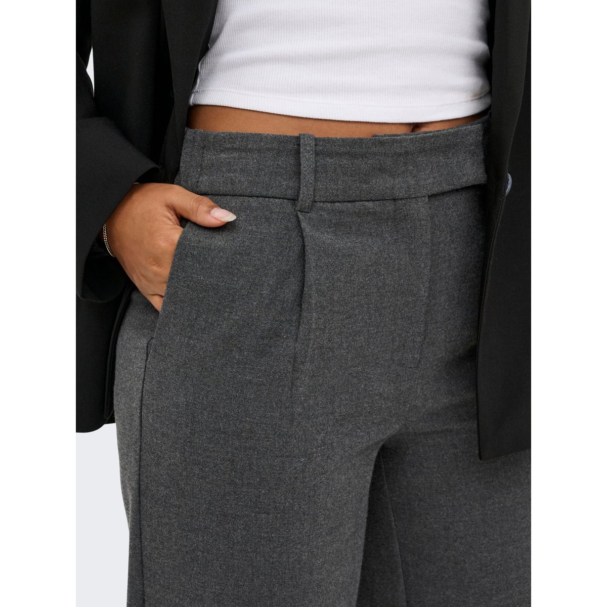 Pantalon medium grey melange, ONLY
