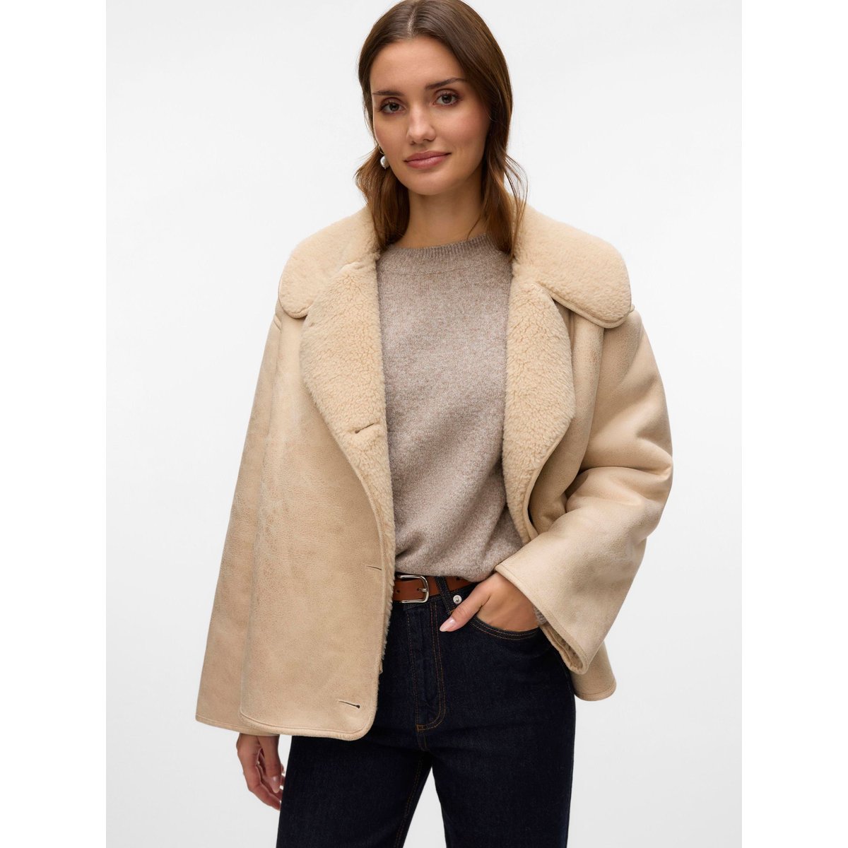 Veste oatmeal, VERO MODA