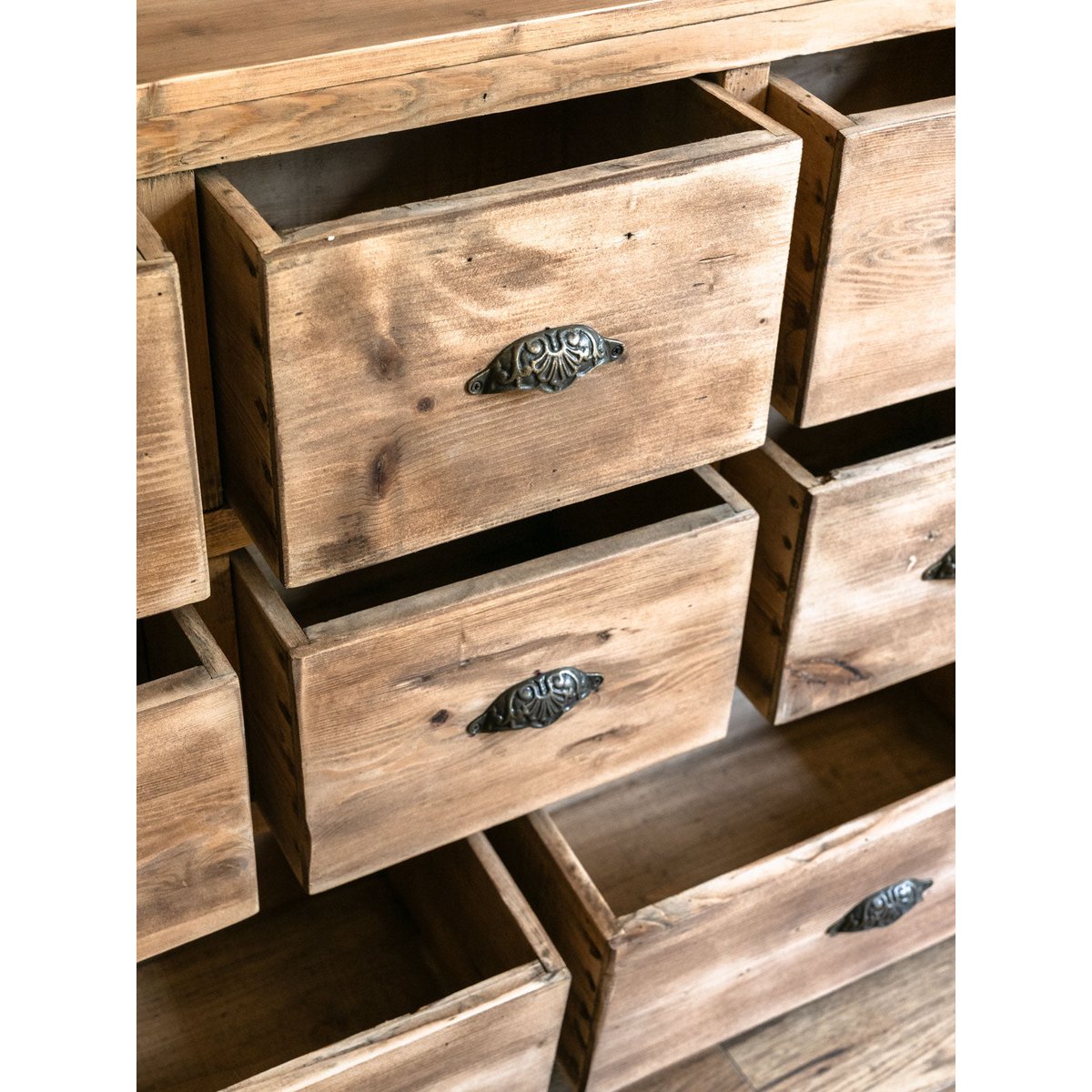Meuble de métier à tiroirs Fernand N°350 - Bon état bois clair, DEBONGOUT