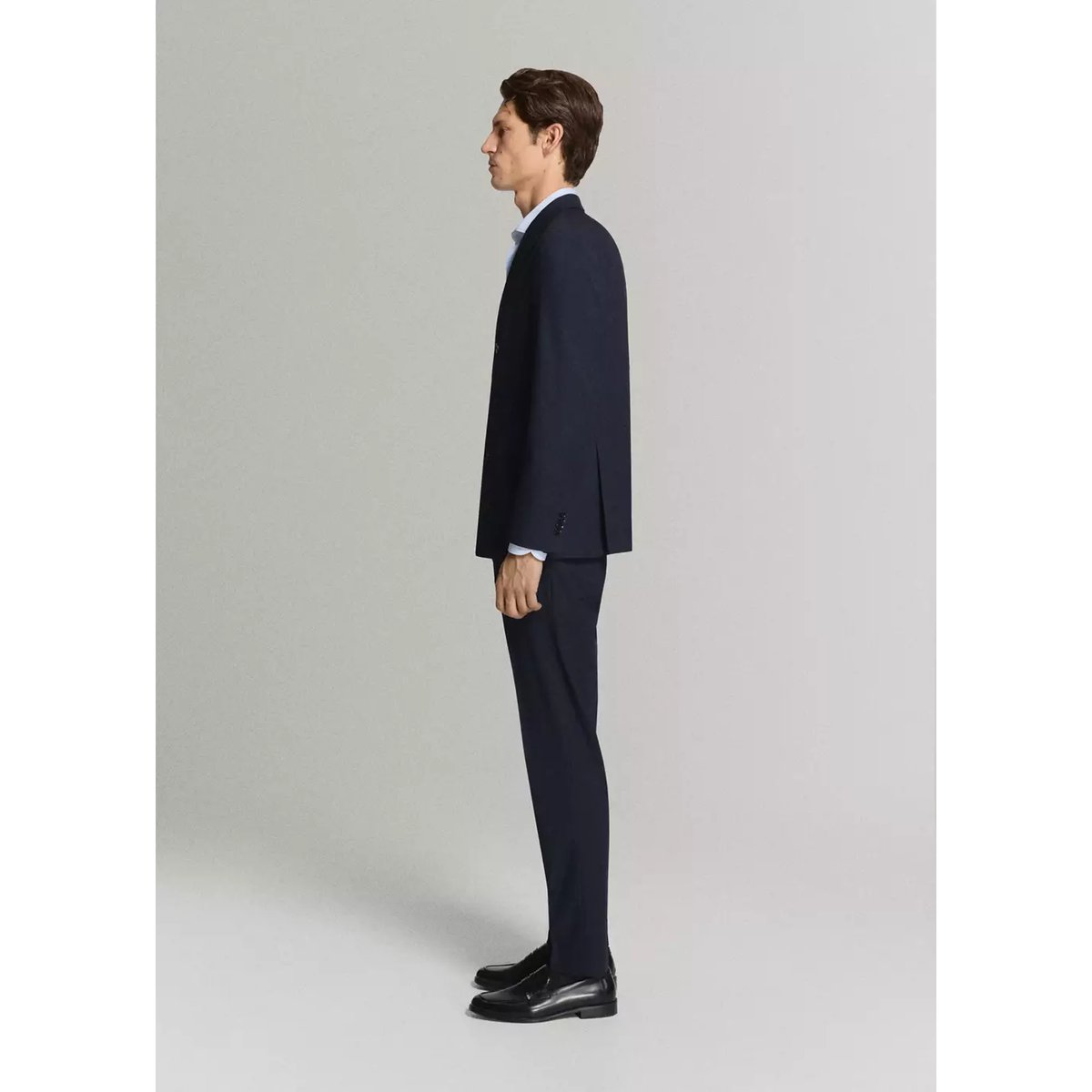 Pantalon costume Monaco slim-fit bleu marine, MANGO MAN