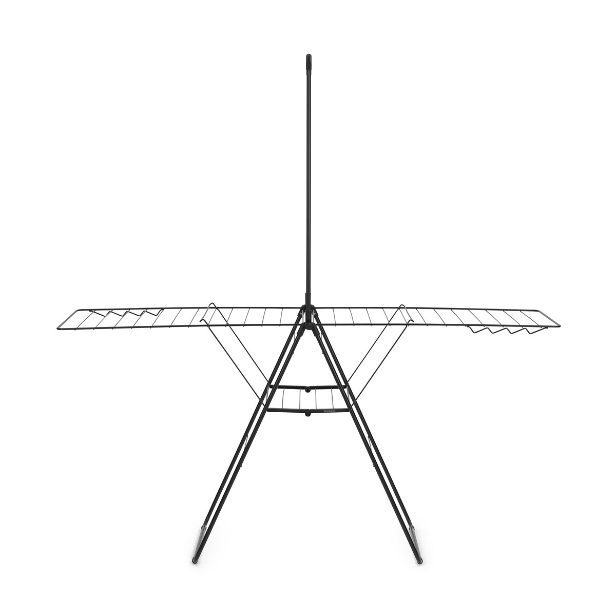 Etendoir à linge Hangon 25m avec porte cintre noir mat, BRABANTIA