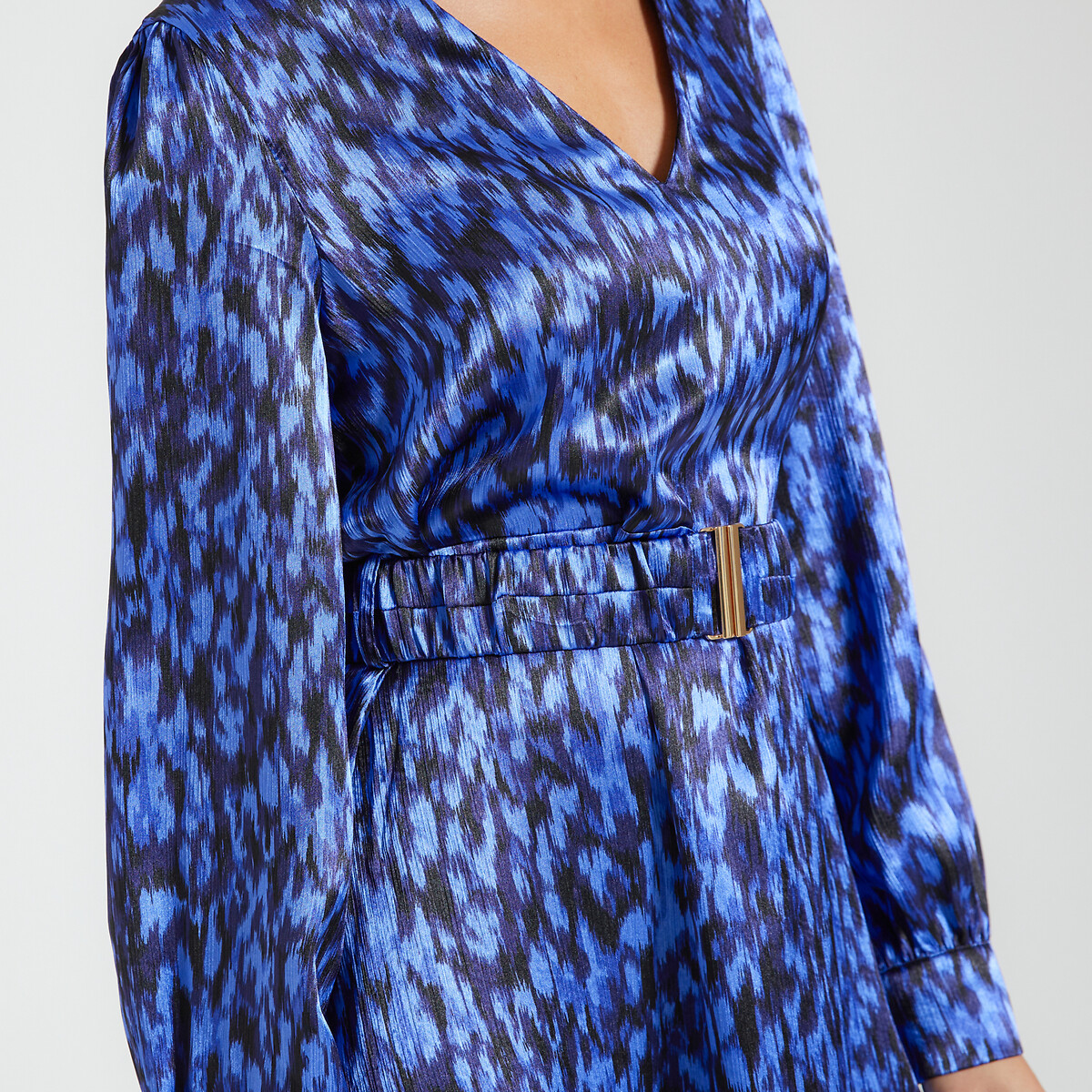 Animal Print Mini Dress with Belt blue print, VERO MODA