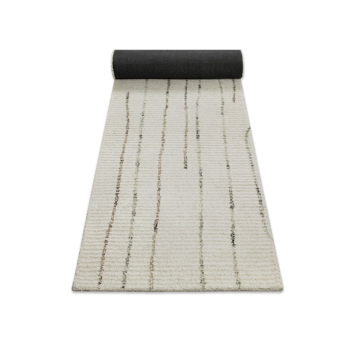 Tapis couloir à motifs lignes organiques , HAMPTONS THIRTYNINE blanc crème, WECON HOME