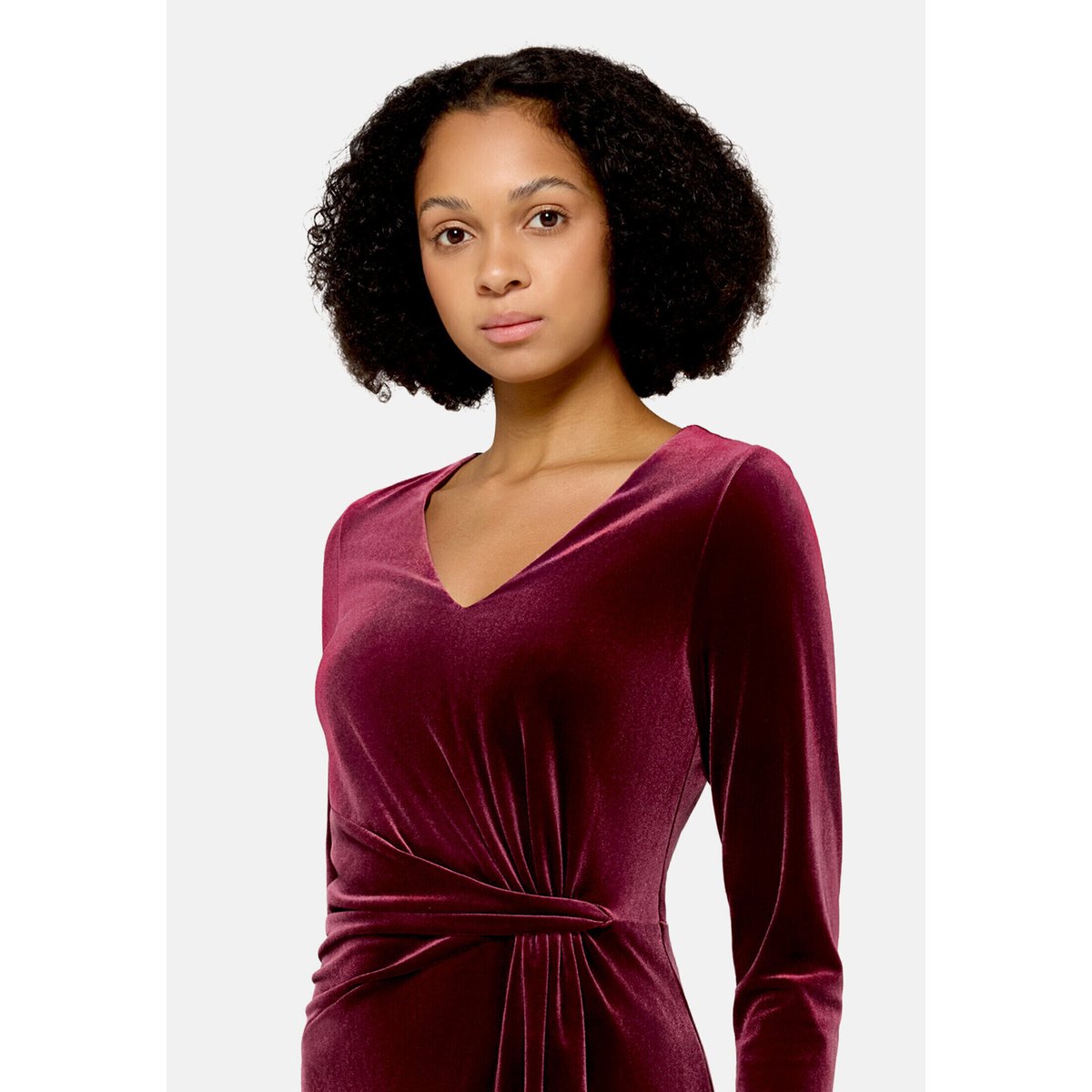 Robe de soirée à manches longues wild ruby, VERA MONT