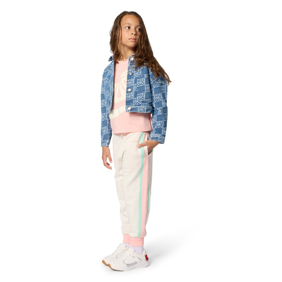 Veste en jean dble stone+brossage, HUGO KIDSWEAR