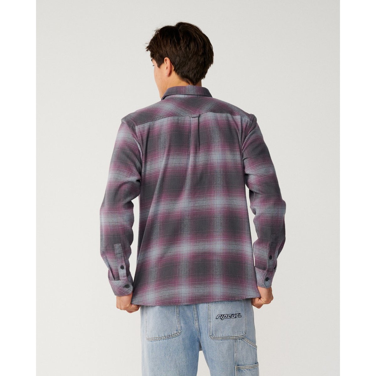Chemise en flanelle COUNT charcoal grey, RIP CURL