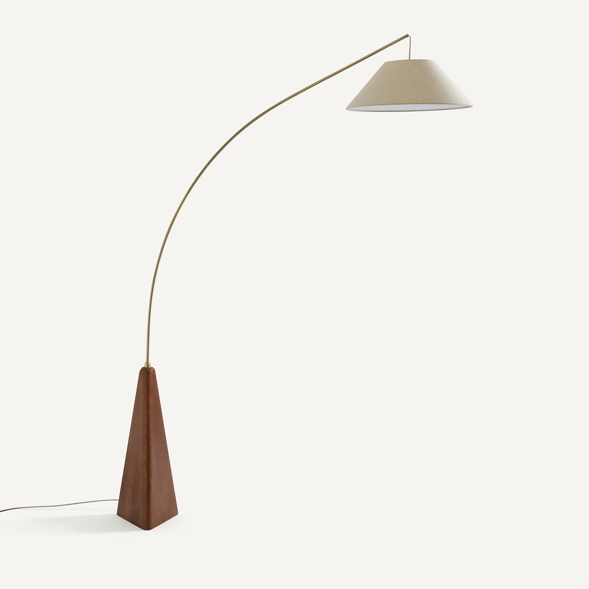 Lampadaire en chêne massif, teinté noyer, NESTWOOD noyer, AM.PM