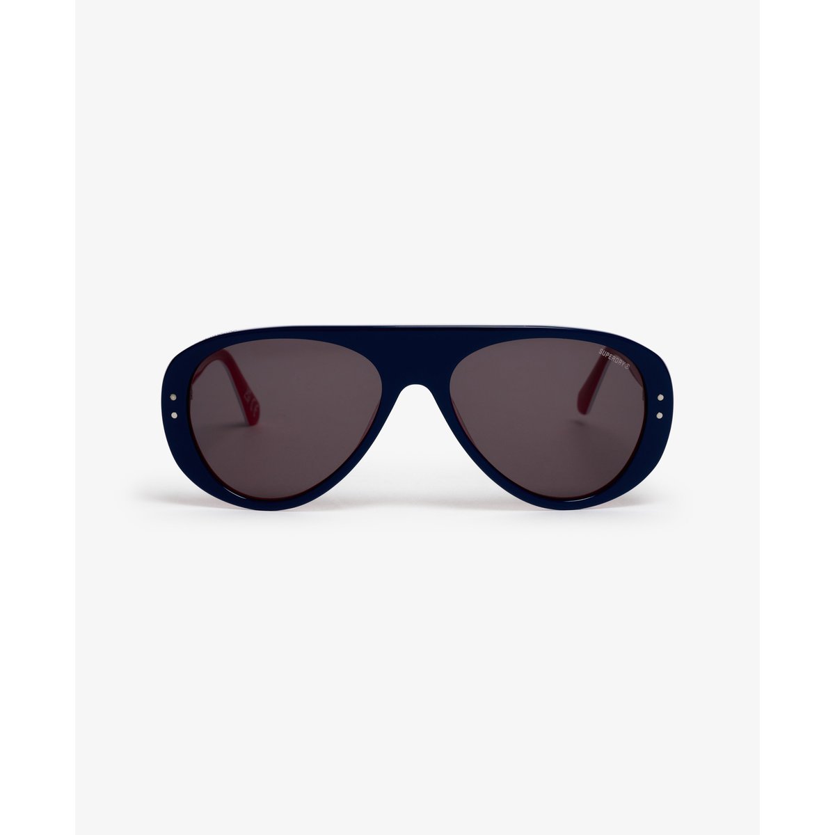 Lunettes de soleil Ski Aviator marine blanc rouge/verre fumé, SUPERDRY