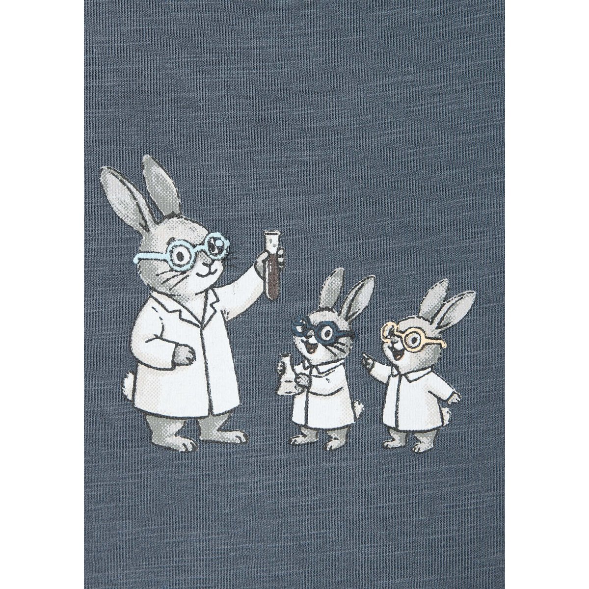 Body en coton avec détail imprimé bleu indigo, MANGO BABY