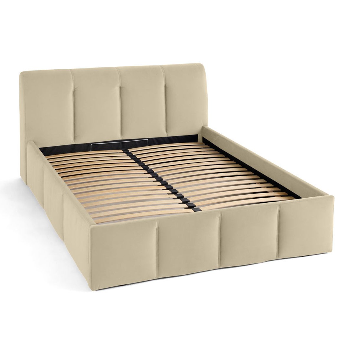 Lit coffre - ELYSIA beige, BEST MOBILIER