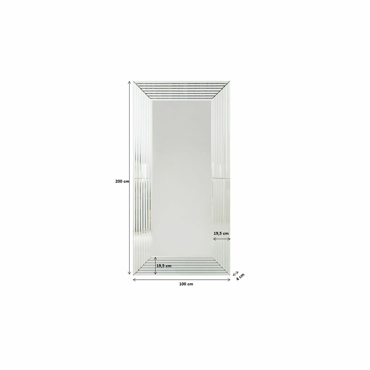 Specchio Linea 100x200cm specchio, KARE DESIGN