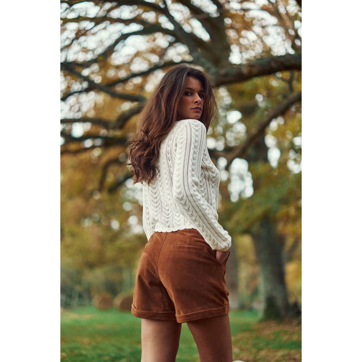 Short droit uni SIDRA sand, LA PETITE ETOILE