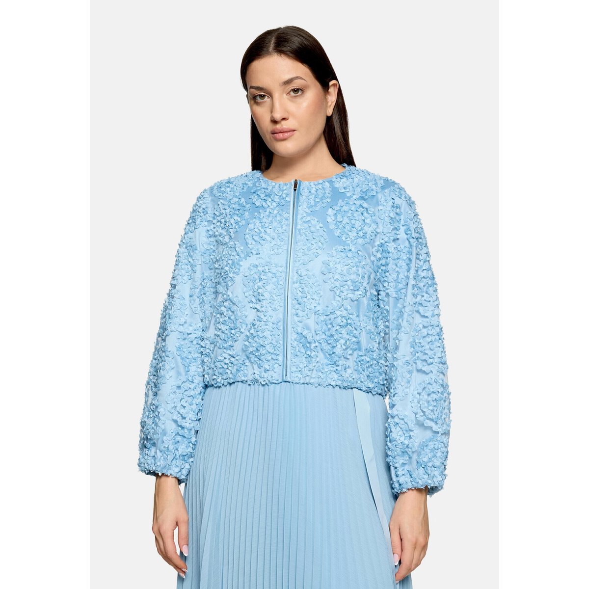 Blouson à fermeture zippée soft sky, VERA MONT