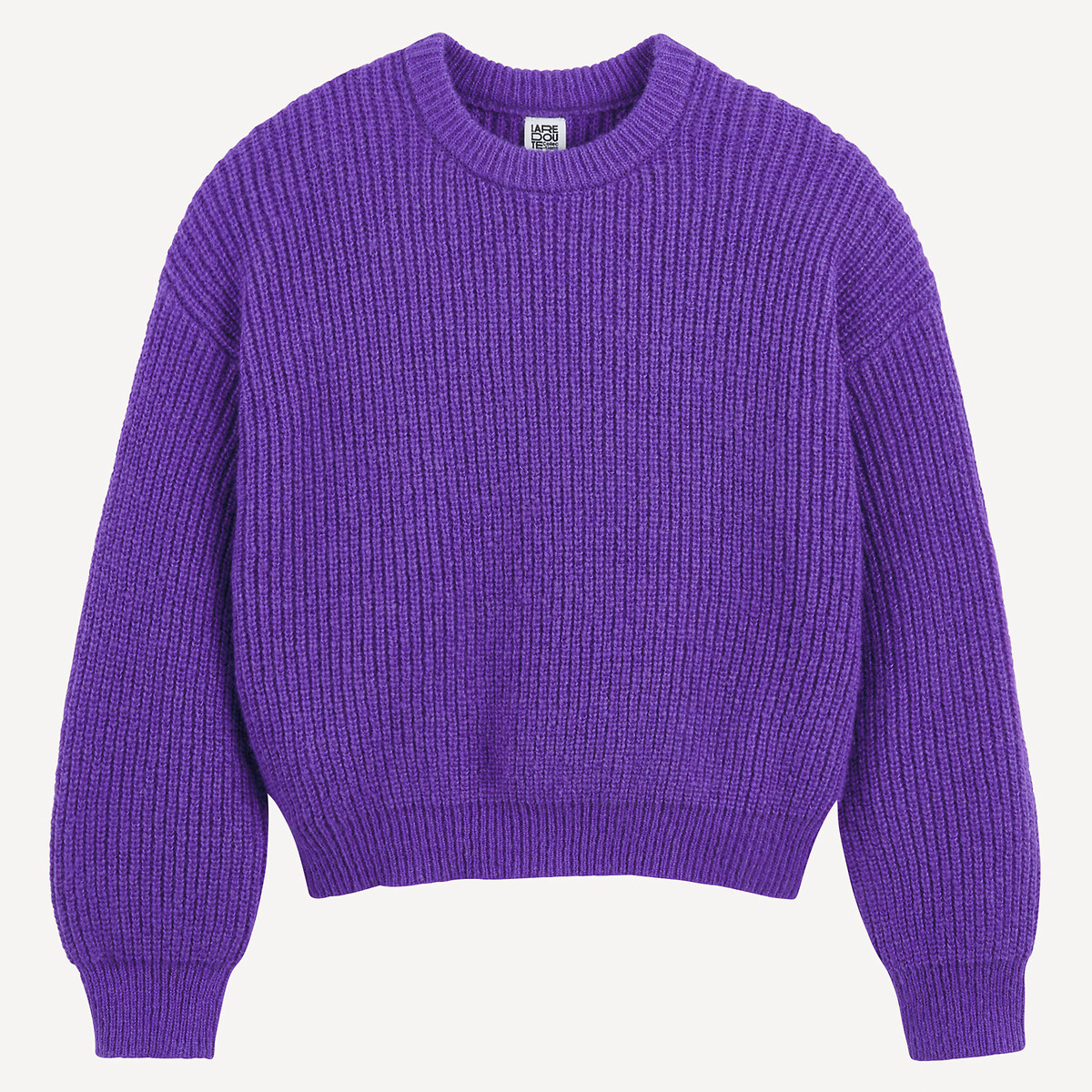 Crew Neck Jumper purple, LA REDOUTE COLLECTIONS