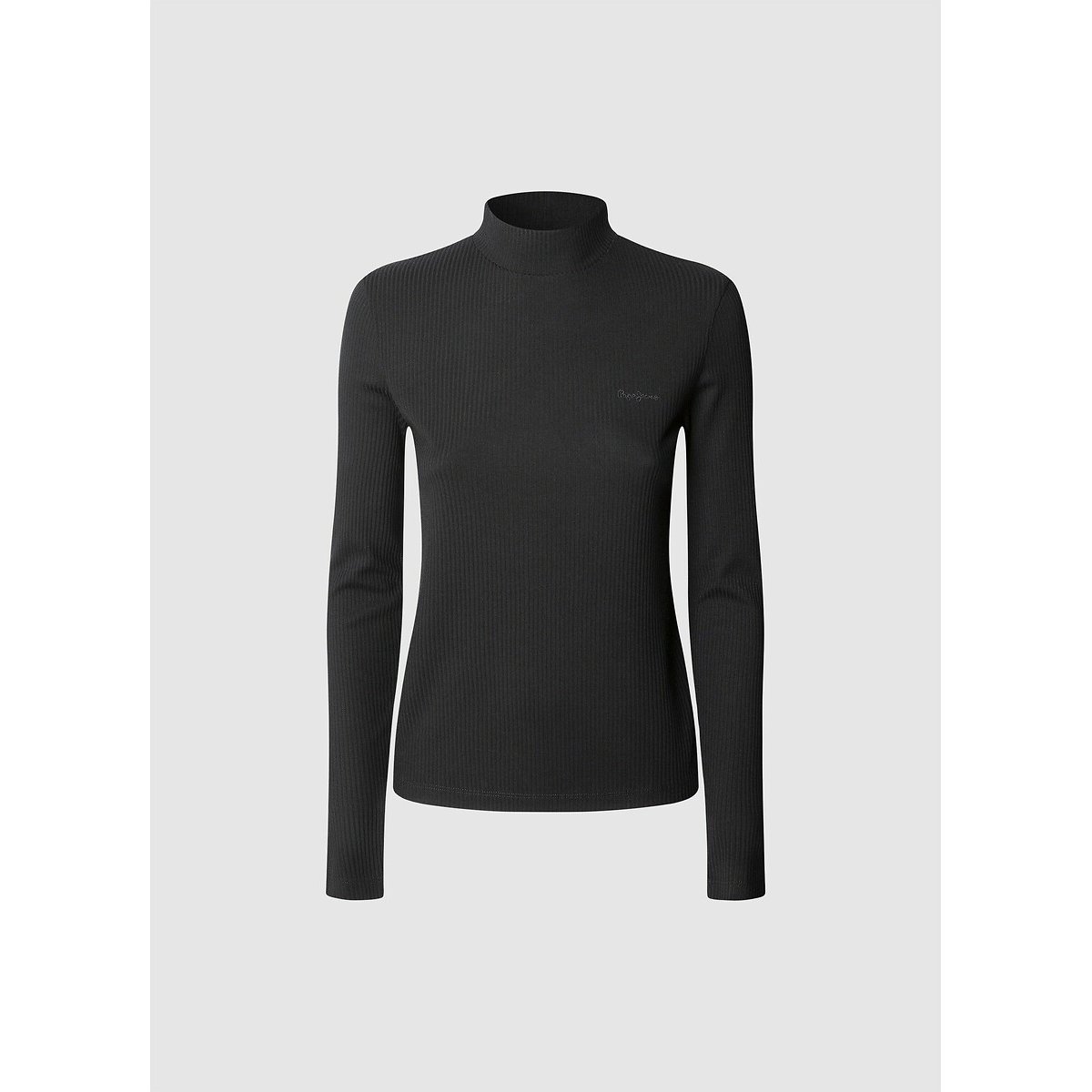T-shirt col roulé BARBARA noir, PEPE JEANS