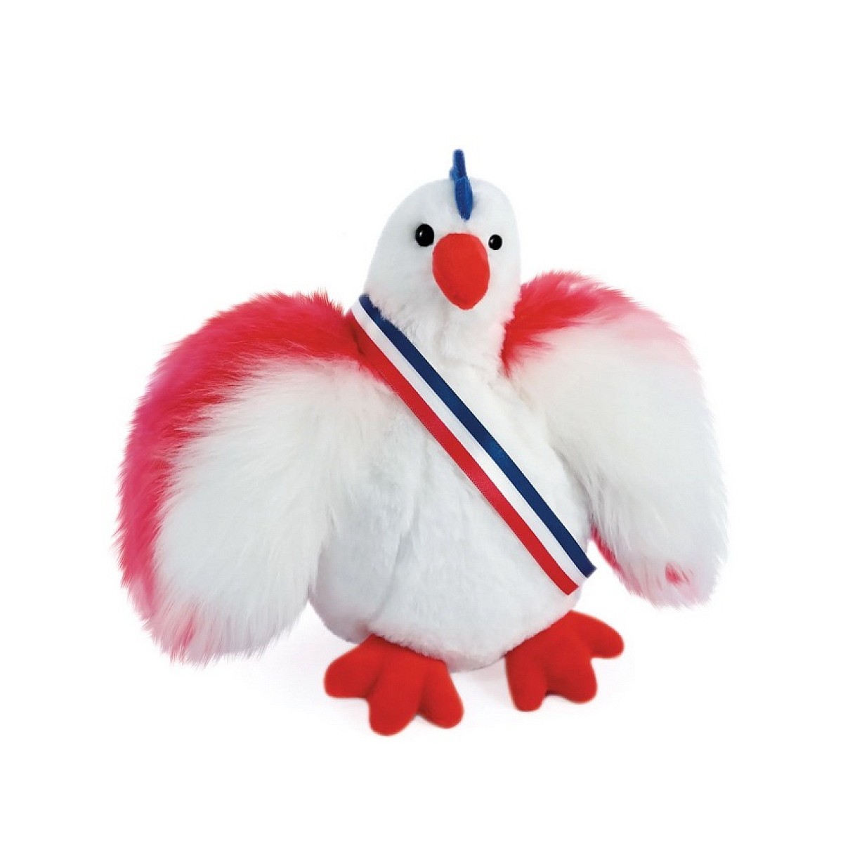 Peluche Poule Fabrication Francaise couleur unique, MAILOU TRADITION