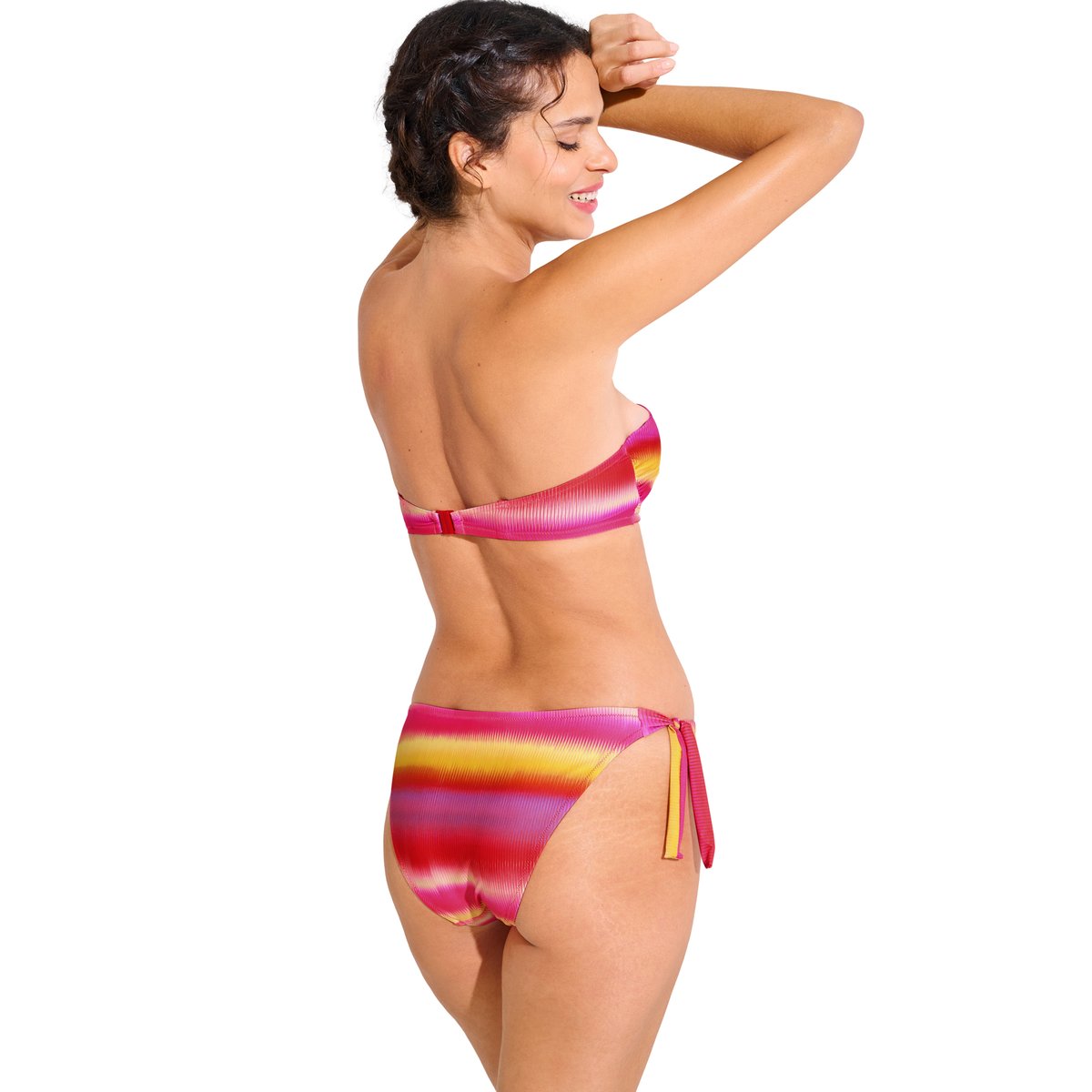 Haut maillot de bain bandeau balconnet préformé OSAKA rose, LISCA