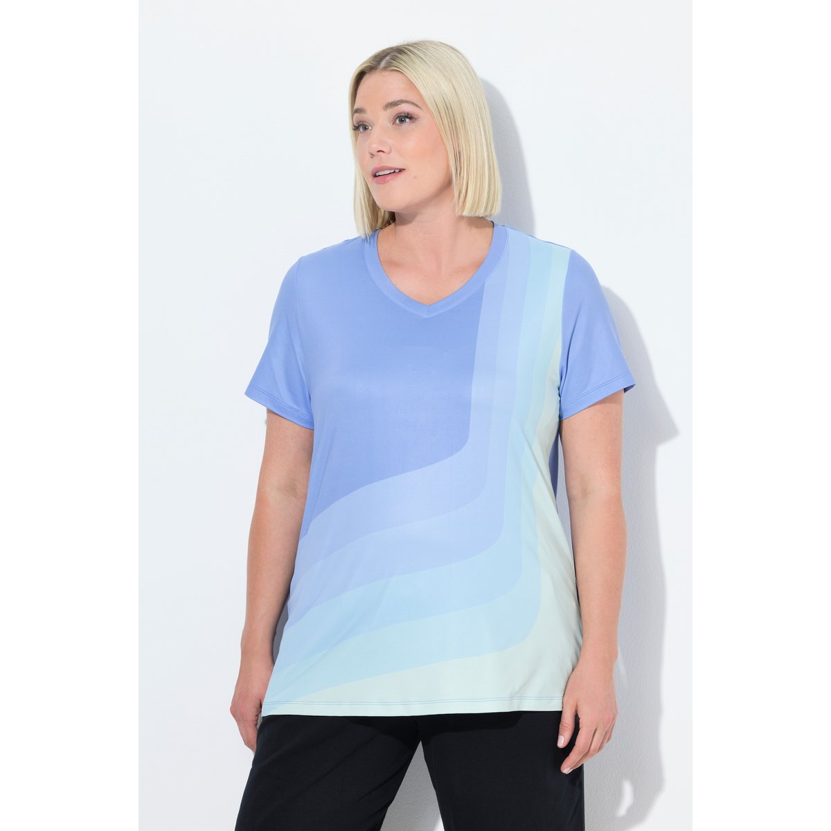 T-shirt de yoga bleu saphir, ULLA POPKEN