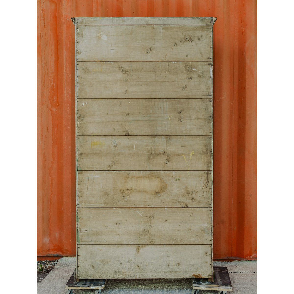 Armoire en bois kaki Blandine N°451 - Bon état kaki, DEBONGOUT
